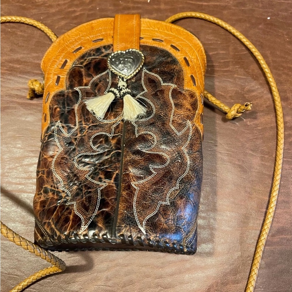 Roper Boot Brown Leather western purse